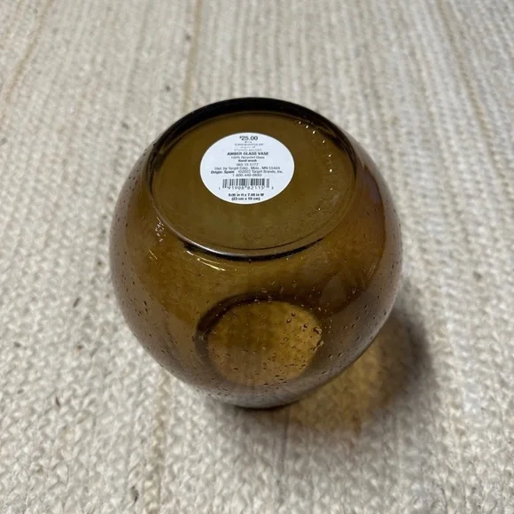 NEW Threshold Studio McGee 9" Amber
Round Recycled Glass Vase - Picture 3 of 5